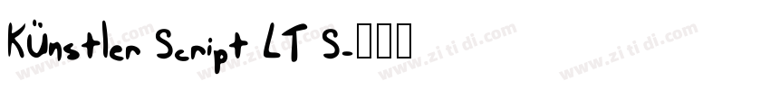 Künstler Script LT S字体转换